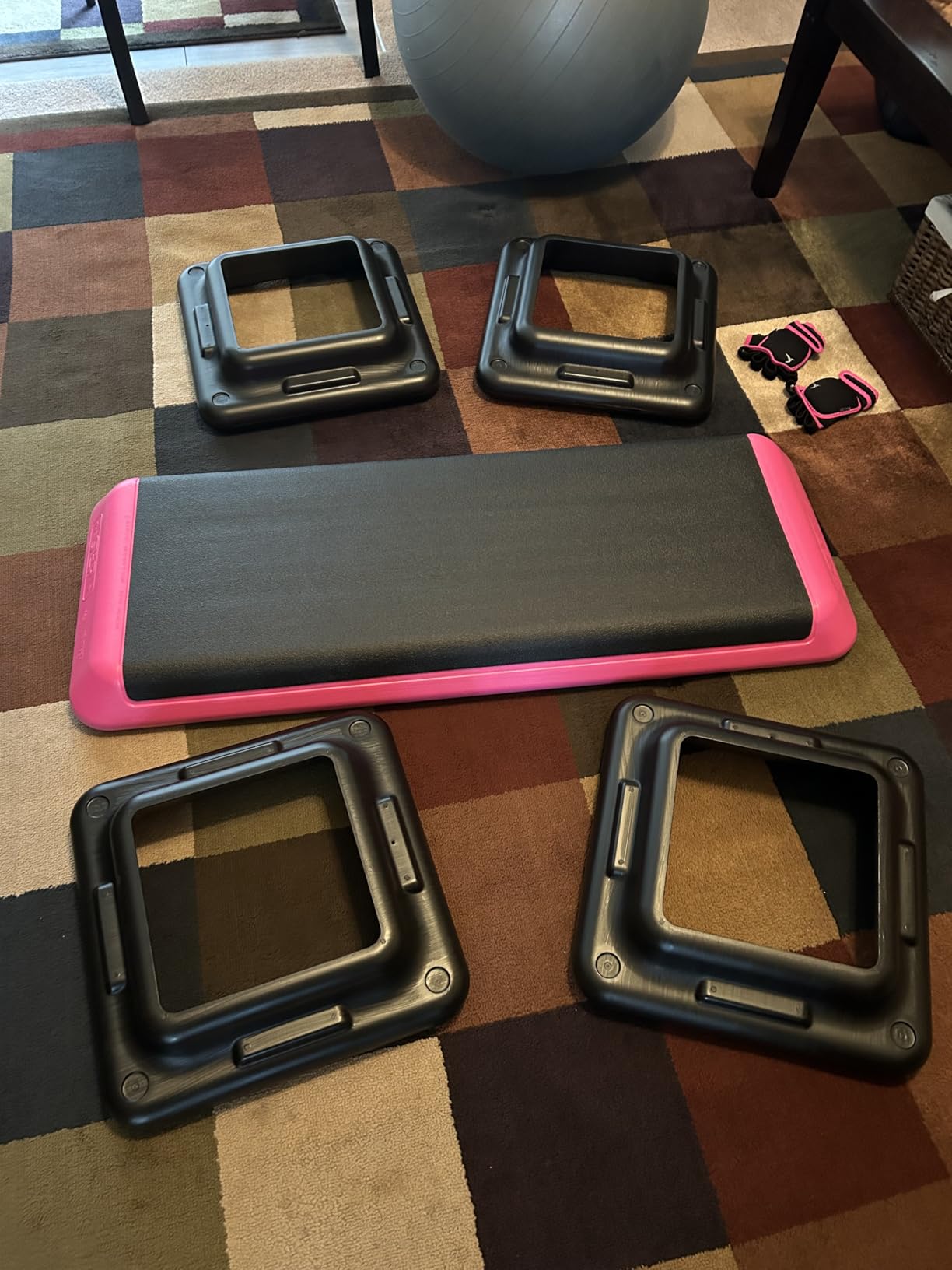 The Original STEP Exercise Step Platform, Health Club Size Stepper for Exercise at Home with 4 Stackable Risers for Height Adjustments customer photo 2