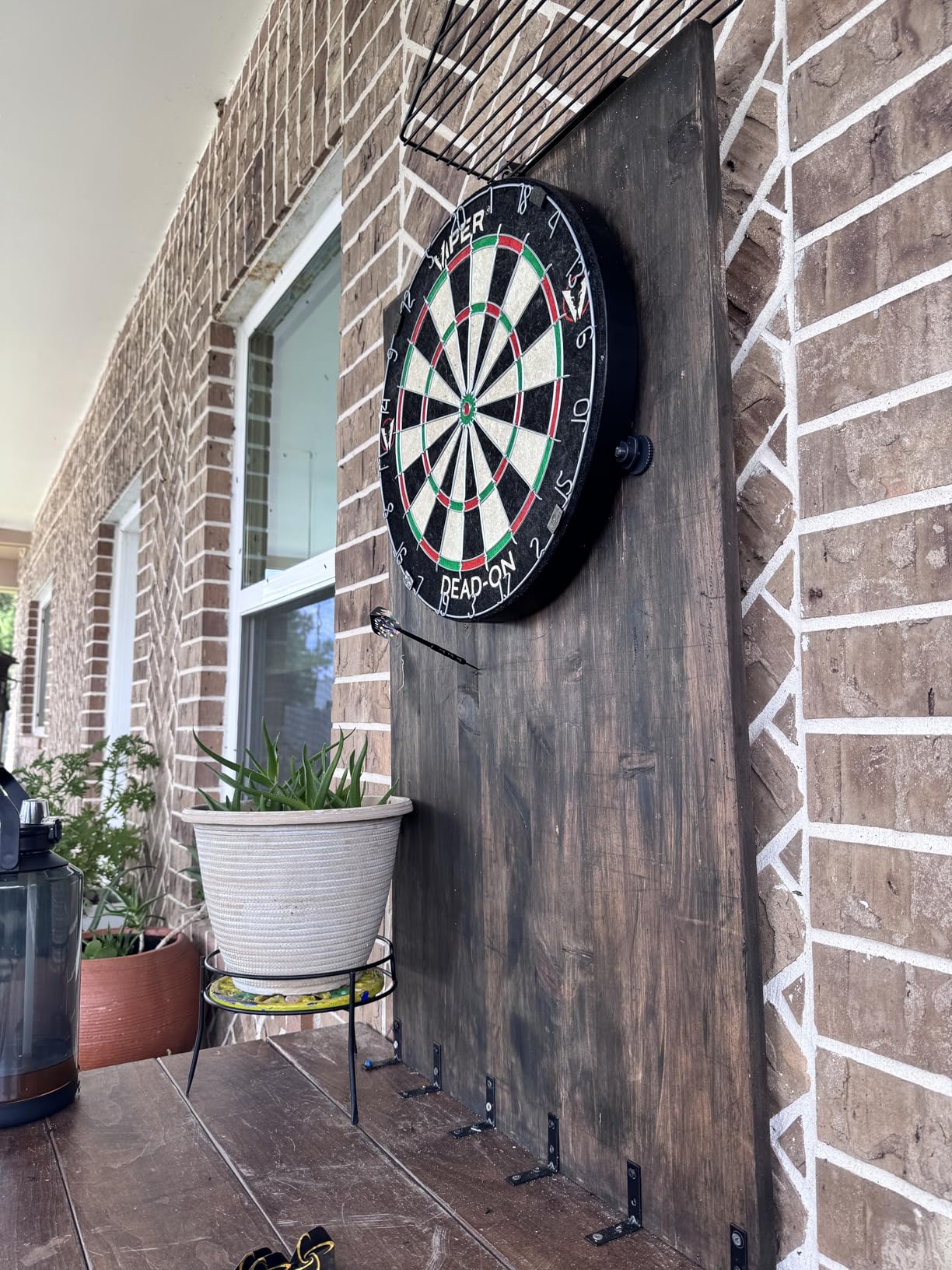 Viper Dead-On Tournament Bristle Steel Tip Dartboard Set with Staple-Free Bullseye, Metal Triangular Spider Wire for Reduced Bounce Outs and Increased Scoring; High-Grade Self-Healing Sisal Board customer photo 2