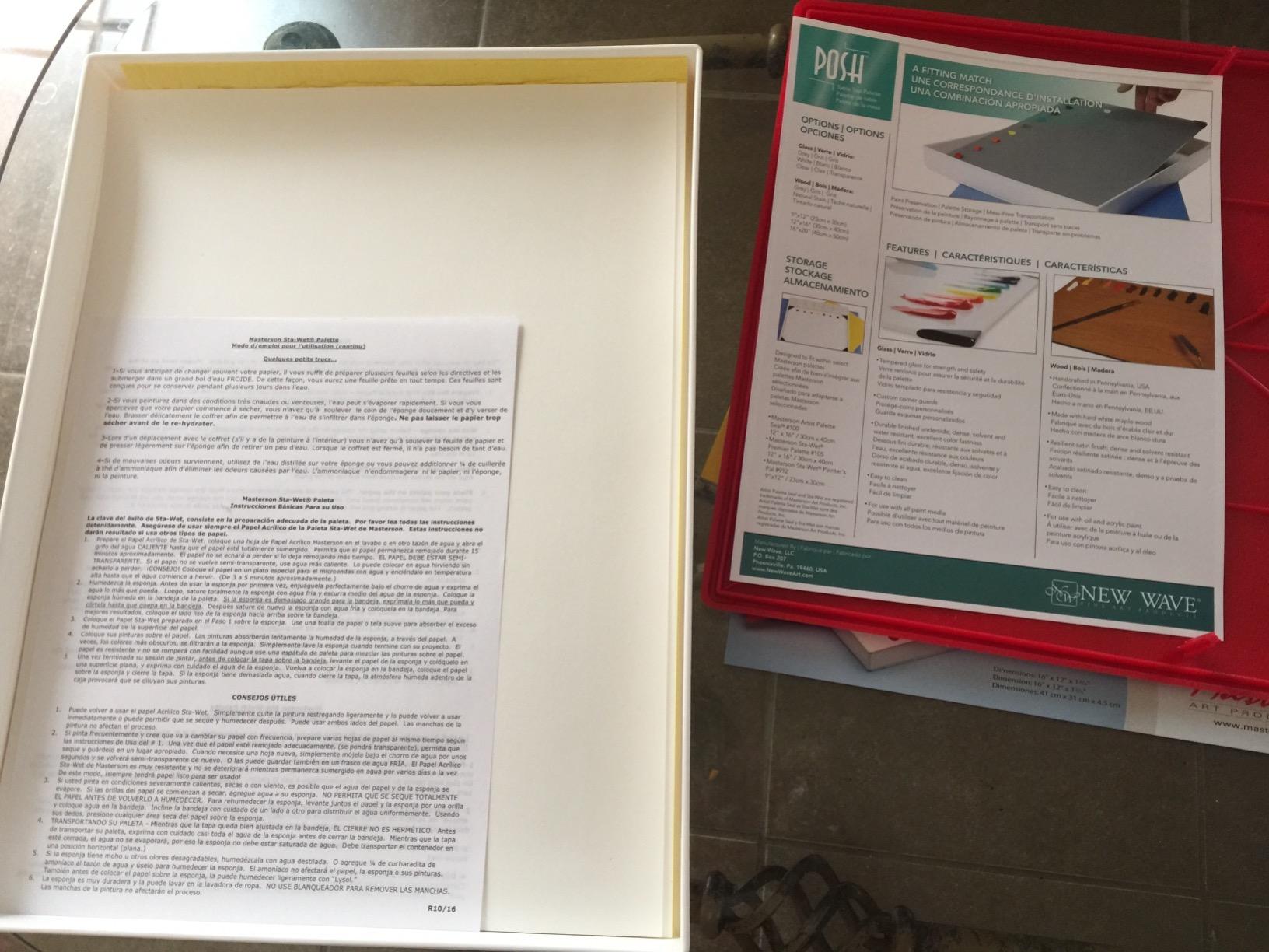 Masterson Sta-Wet Premier Palette Airtight Paint Palette Keeps Paint Fresh for Days 12 x 16 Inches, Made in USA customer photo 2