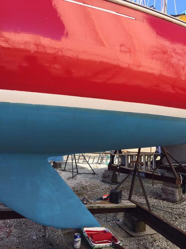 Rust-Oleum 396967 Marine Flat Boat Bottom Antifouling Paint, Quart, Black customer photo 2