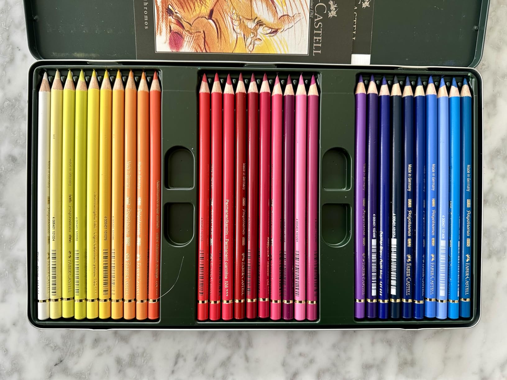 Polychromous Colored Pencil Set In Metal Tin 60pc customer photo 2