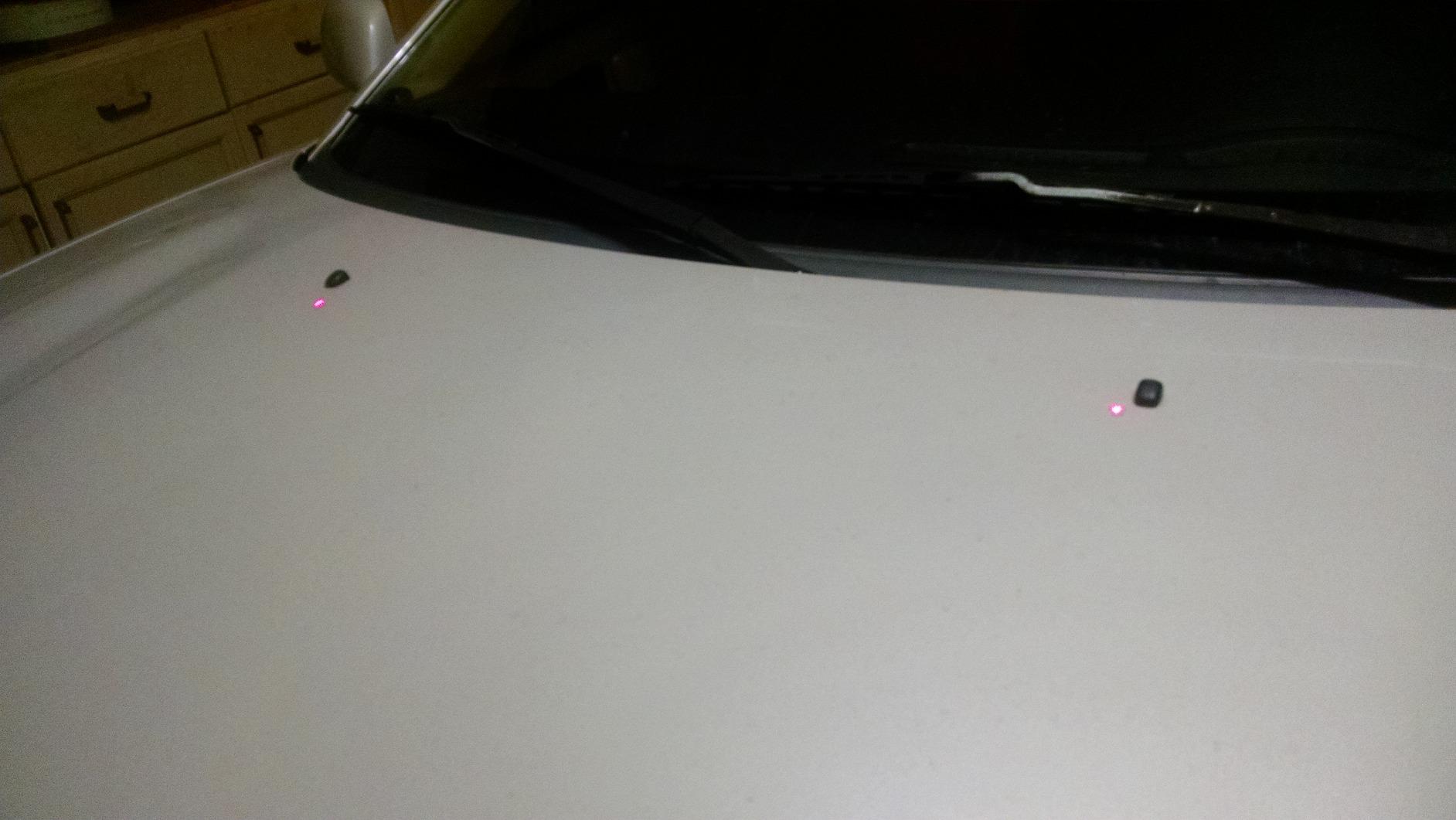 Maxsa 37312 Park Right Dual Laser Parking Guide for Garage with Adjustable 360-Degree Lasers, Motion Activated, AC Adapter and Battery Backup, Universal Car and SUV Parking Guide, Silver customer photo 2