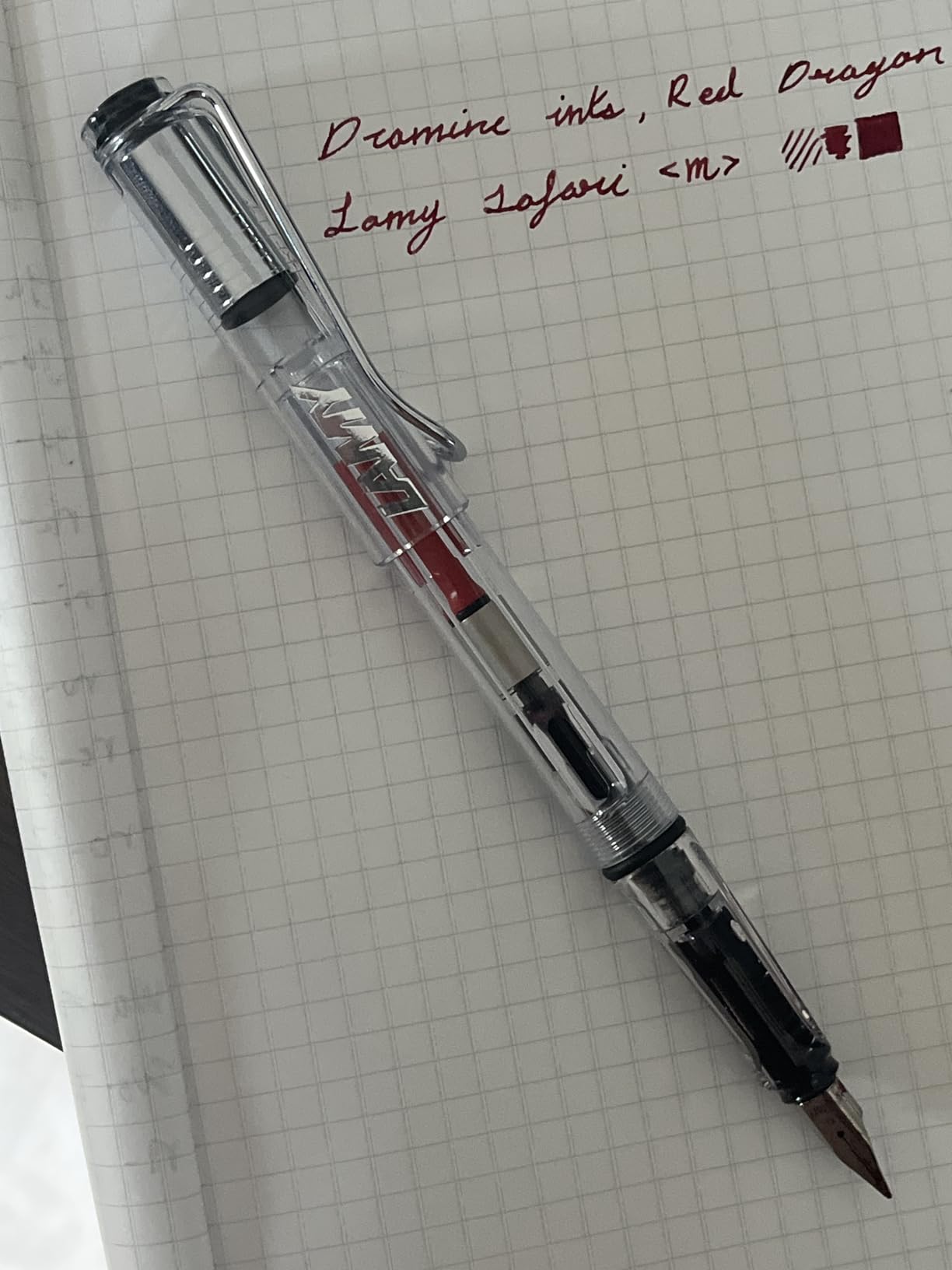 LAMY safari umbra - Fountain Pen with ergonomic grip & polished steel nib in size F - ideal for any Writing & Calligraphy customer photo 1