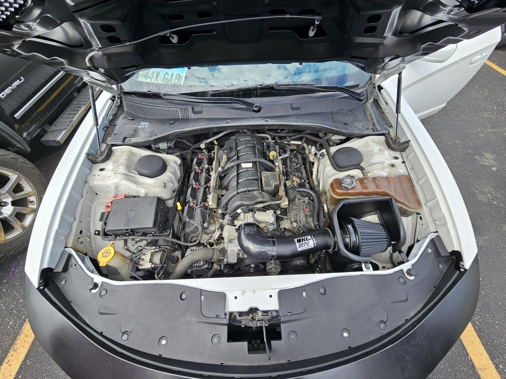 K&N Cold Air Intake System: High-Flow Air Filter, Increase Performance & Acceleration: Compatible with 2005-2019 Crysler/Dodge: 300C, Challenger, Charger, Magnum, 57-1542 customer photo 1