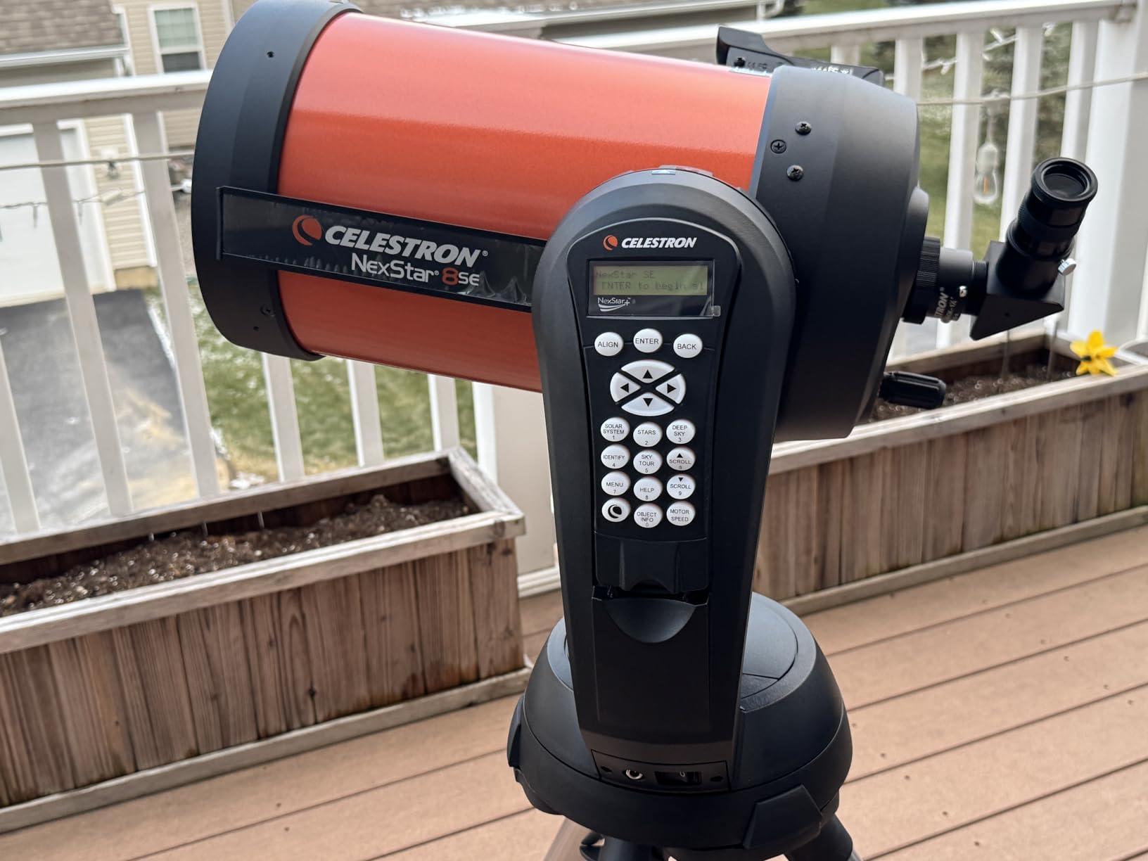 Celestron NexStar 8SE Computerized Telescope - 8-Inch Schmidt-Cassegrain Optical Tube - Fully Automated GoTo Mount with SkyAlign - Ideal for Beginners and Advanced Users - 40,000+ Object Database customer photo 2