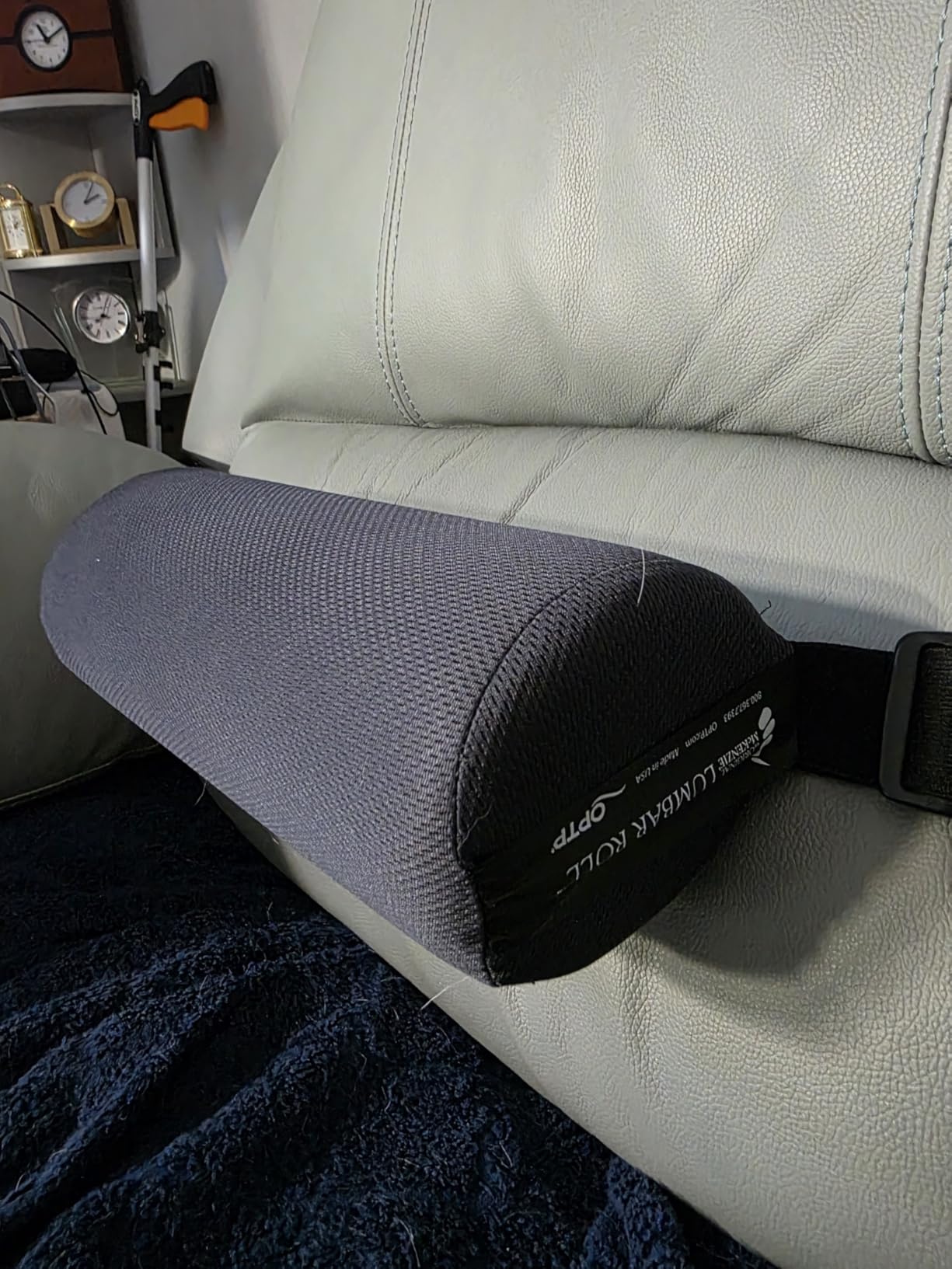 OPTP The Original McKenzie Lumbar Roll - USA-Made Low Back Lumbar Support for Office Chair & Car Seat Back Support Cushion. The Preferred Lumbar Pillow by Physical Therapists - Standard Density customer photo 1
