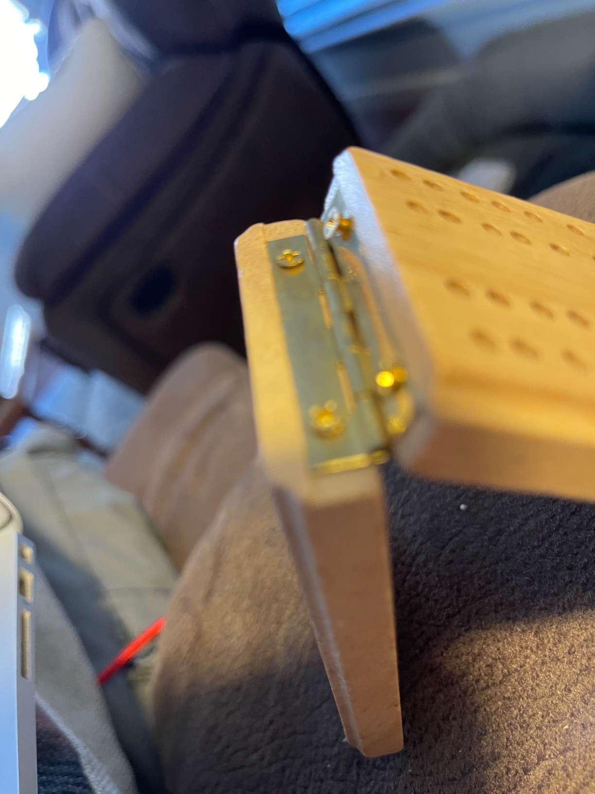 WE Games Wooden Folding Travel Cribbage Board with Metal Pegs, Small Size for Easy Travel customer photo 2