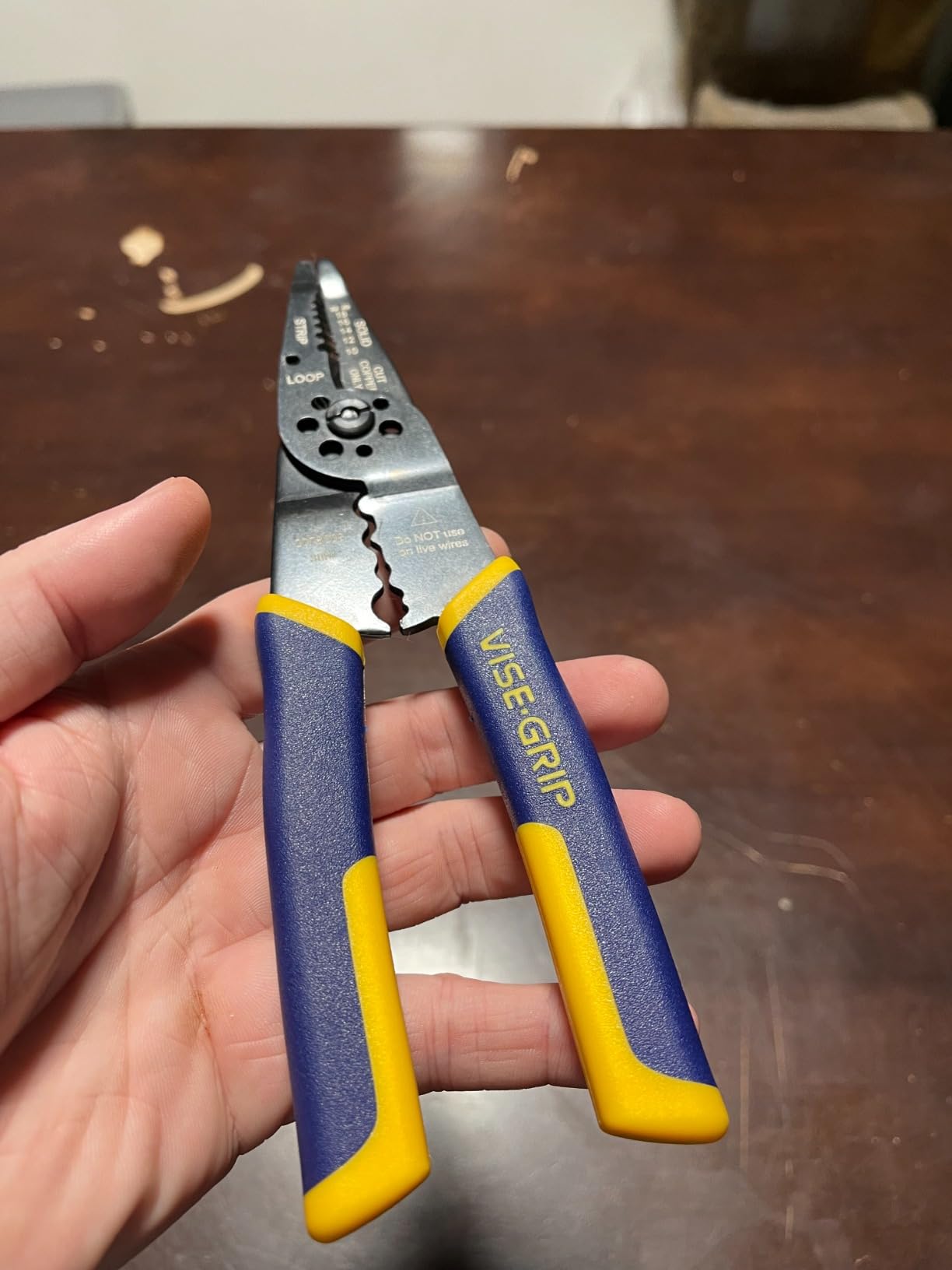 IRWIN VISE-GRIP Wire Stripper, 8 inch, Cuts 10-22 AWG, Plier Style Nose, ProTouch Grip for Maximum Comfort (2078309) customer photo 2