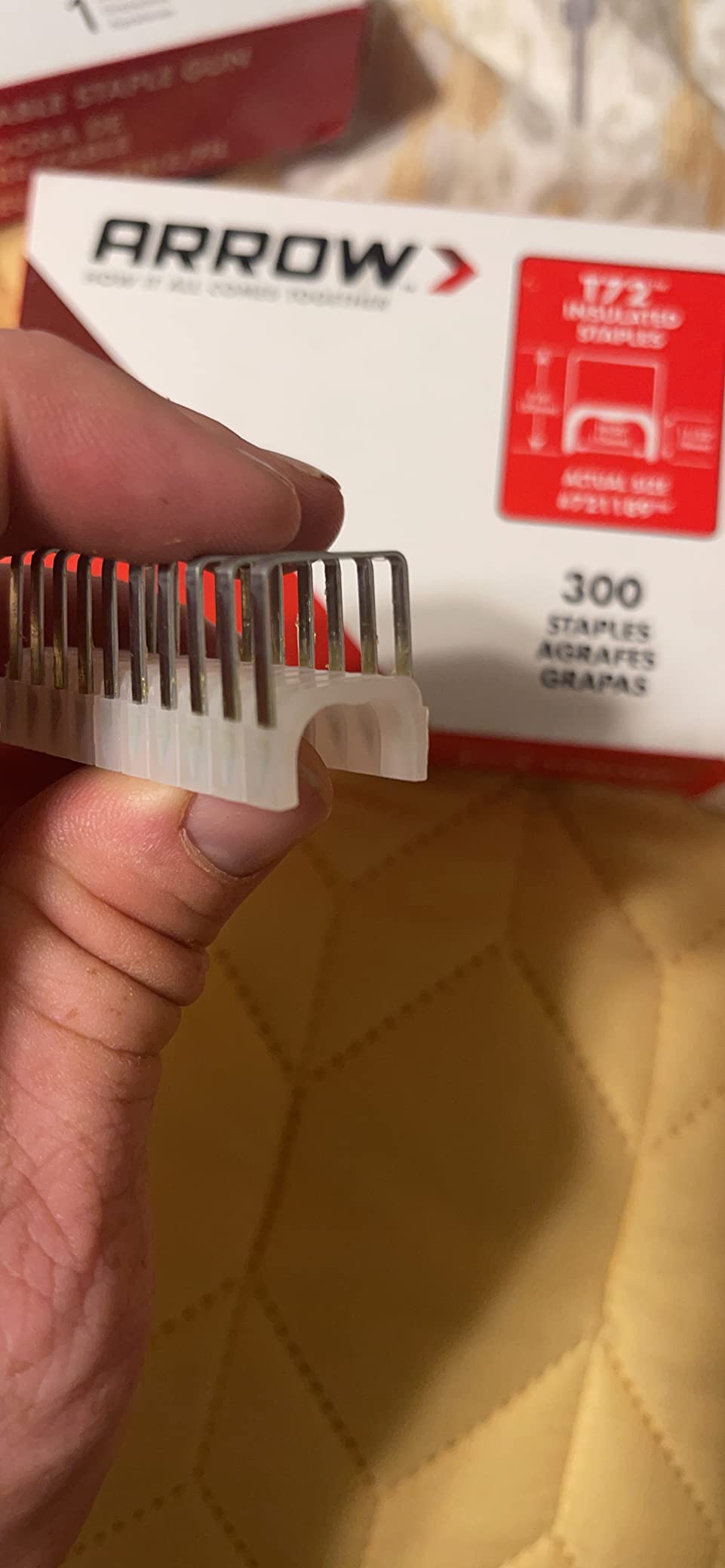 Arrow T72 Heavy Duty Wire and Cable Staple Gun, Manual Stapler for Installing Wiring for Telecommunications, Internet, and Computer Cables, uses T72 Insulated Staples customer photo 1