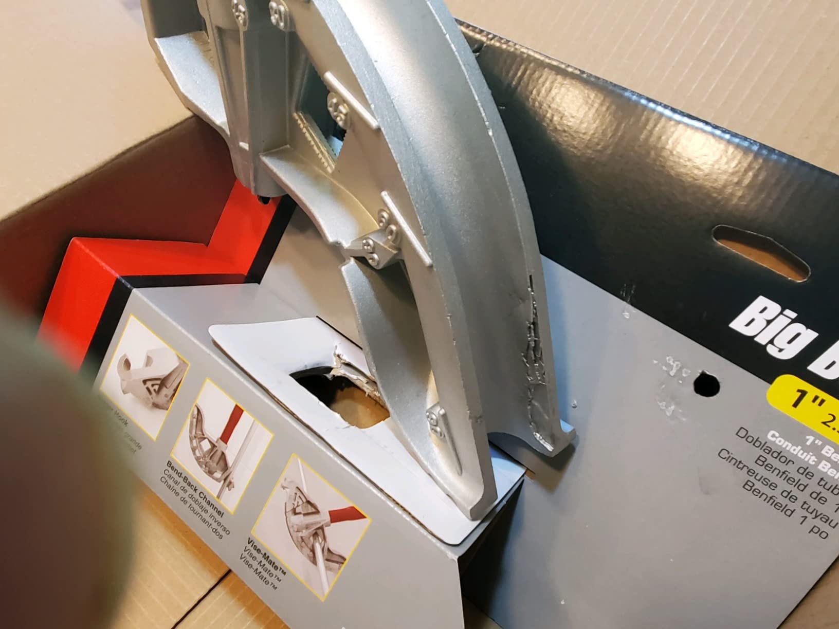 Gardner Bender 962 BigBen Aluminum Conduit Hand Bender Head, 1 inch EMT and 3/4 inch Rigid IMC, Industry Standard Measurements customer photo 2