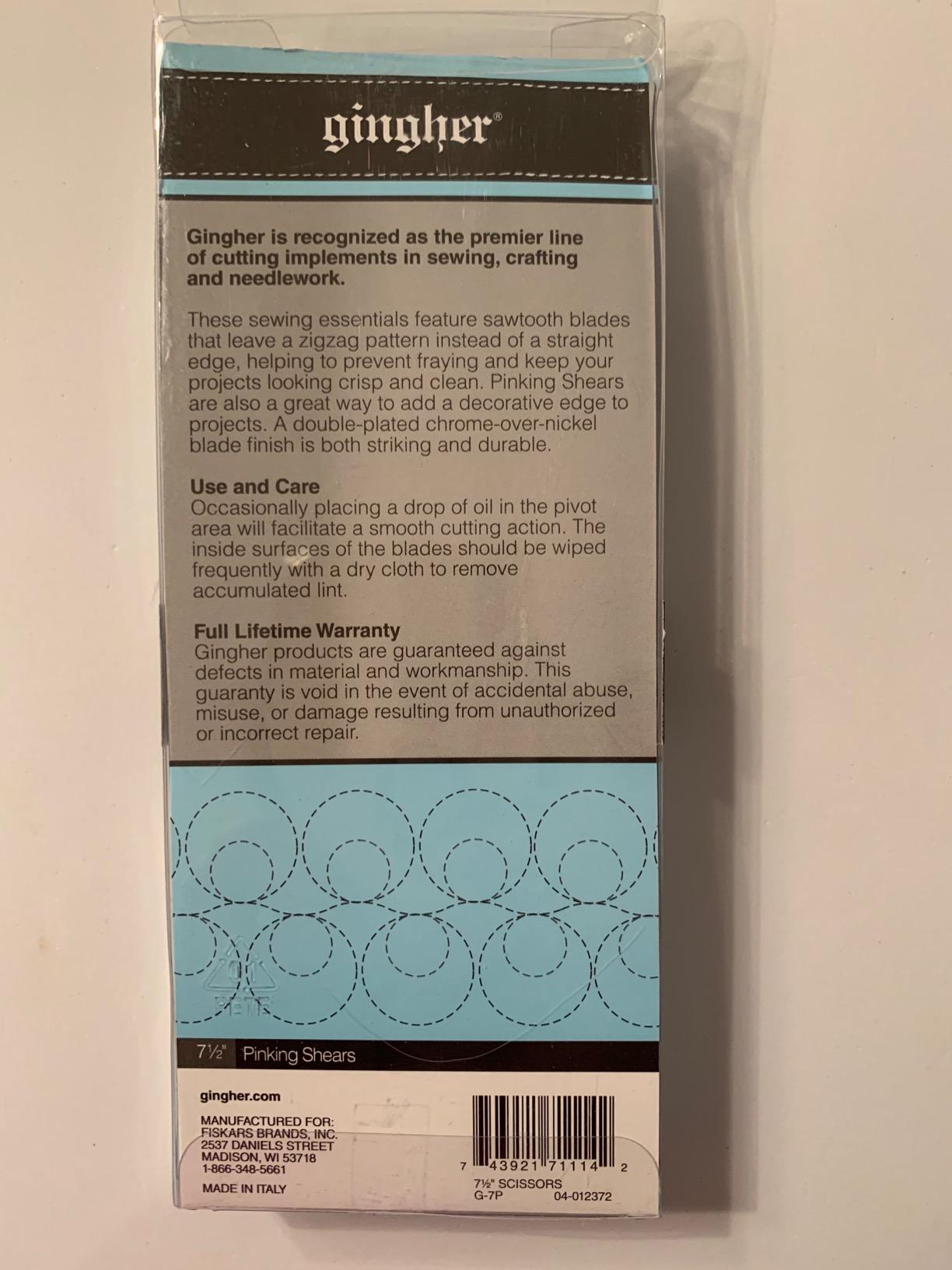 Fiskars Gingher 7.5 Inch Pinking Shears customer photo 2