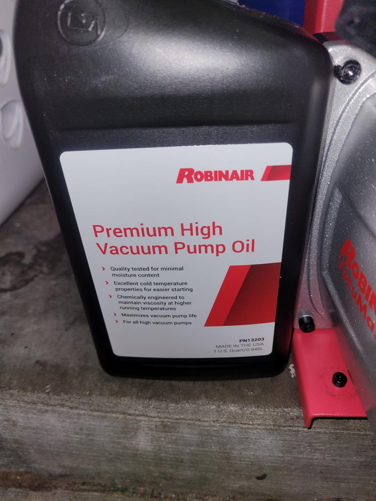 Robinair (15500) VacuMaster Economy Vacuum Pump - 2-Stage, 5 CFM , Red customer photo 1