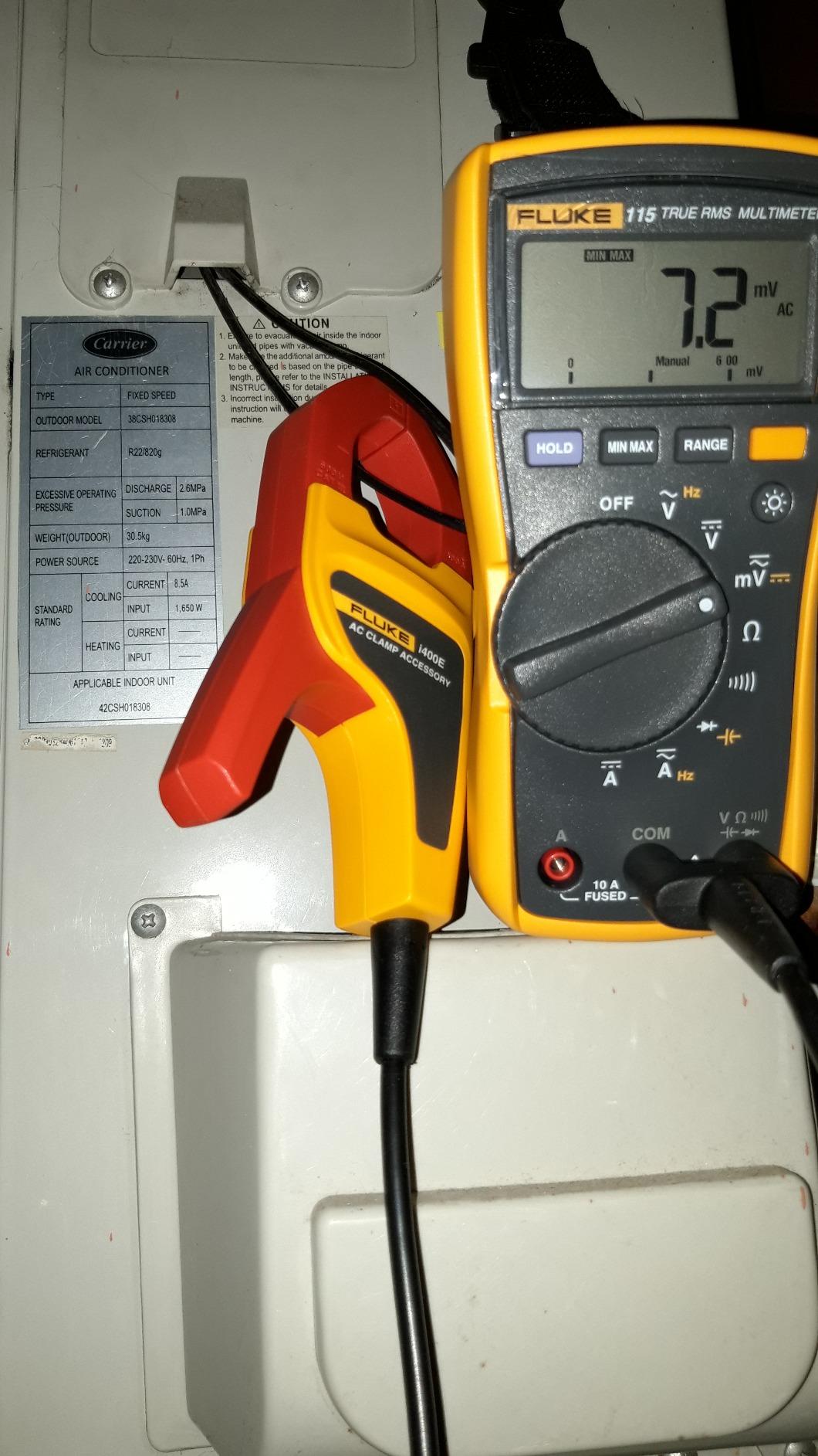 Fluke 115 Digital Multimeter, Measures AC/DC Voltage to 600 V and Current to 10 A, Resistance, Continuity, Frequency and Capacitance Testing, Includes Battery, Holster and 4 mm PVC-Insulated Test Leads customer photo 2