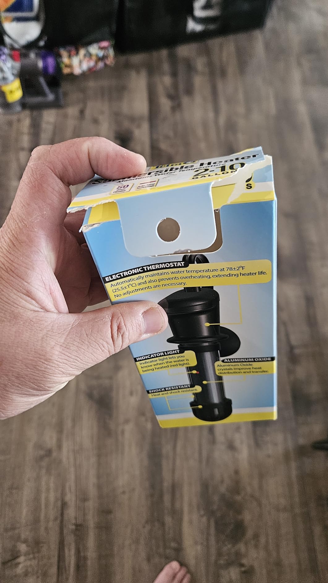 Tetra HT Submersible Aquarium Heater With Electronic Thermostat, 50-Watt, 2-10 Gallon customer photo 2