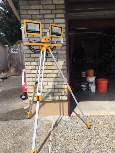 DEWALT Tripod Stand, Heavy Duty, Construction Tripod, Built-In Strap for Easy Transport on Jobsites (DW0737) customer photo 1