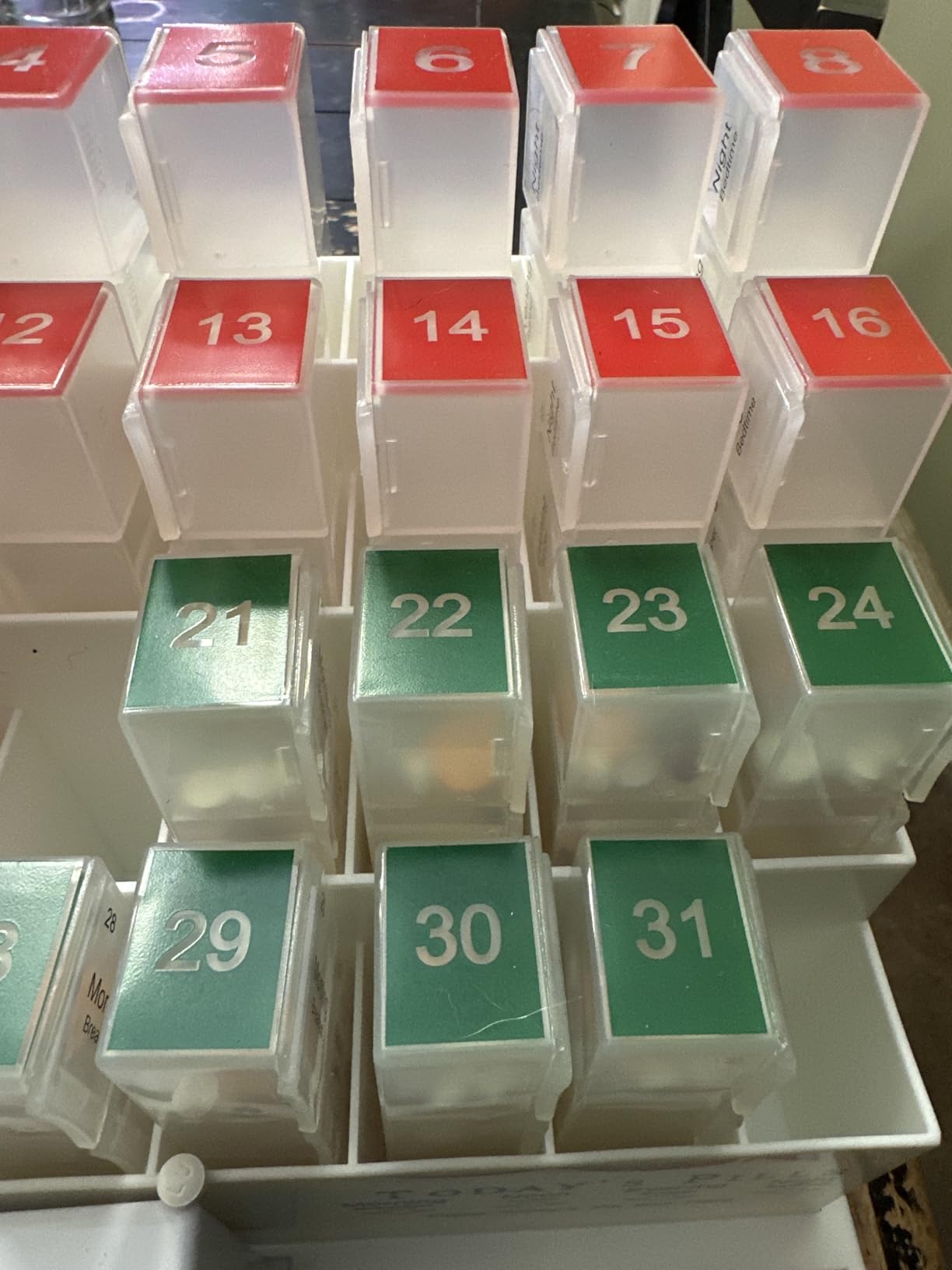 Medcenter Monthly Pill Organizer System 4 Times a Day, 31 Day Pill Organizer Box with Talking Alarm Reminding System, HSA/FSA Monthly Pill Box for Daily Medication, Gift for Mom, Dad, Elderly customer photo 1