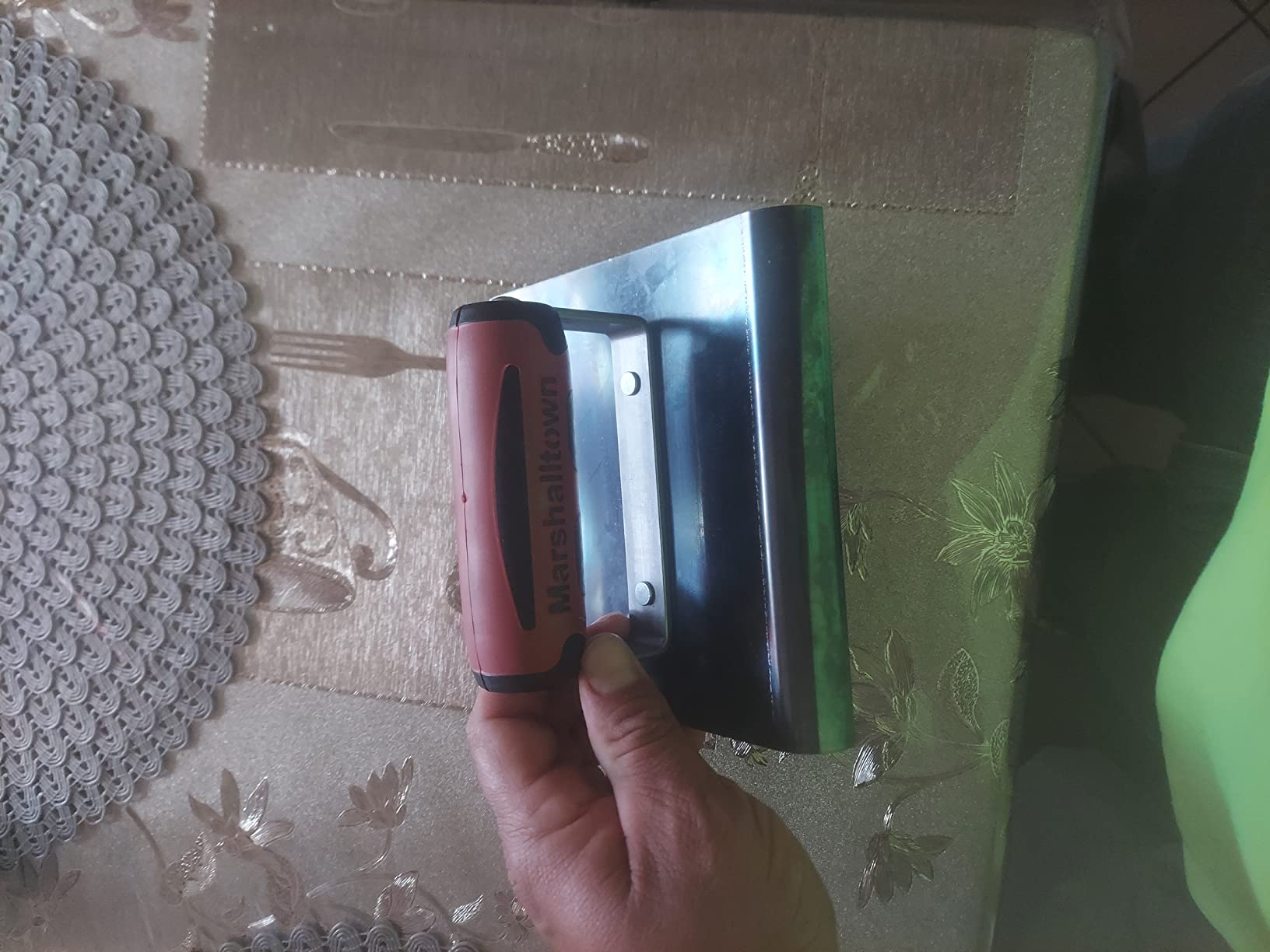 MARSHALLTOWN Straight Concrete Edger, 6 x 6 Blue Steel Blade, 1/2 Lip x 3/8 Radius, Made In The USA, 162BD customer photo 1