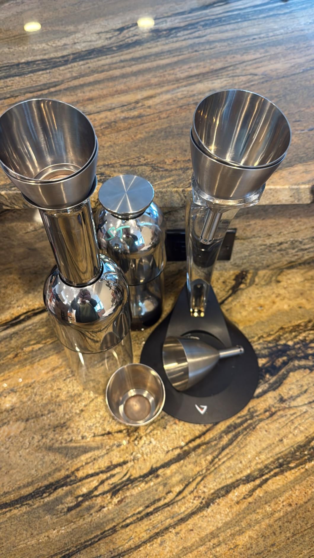 Rabbit Wine Aerator Shower Funnel with Sediment Strainer, Stainless Steel customer photo 1