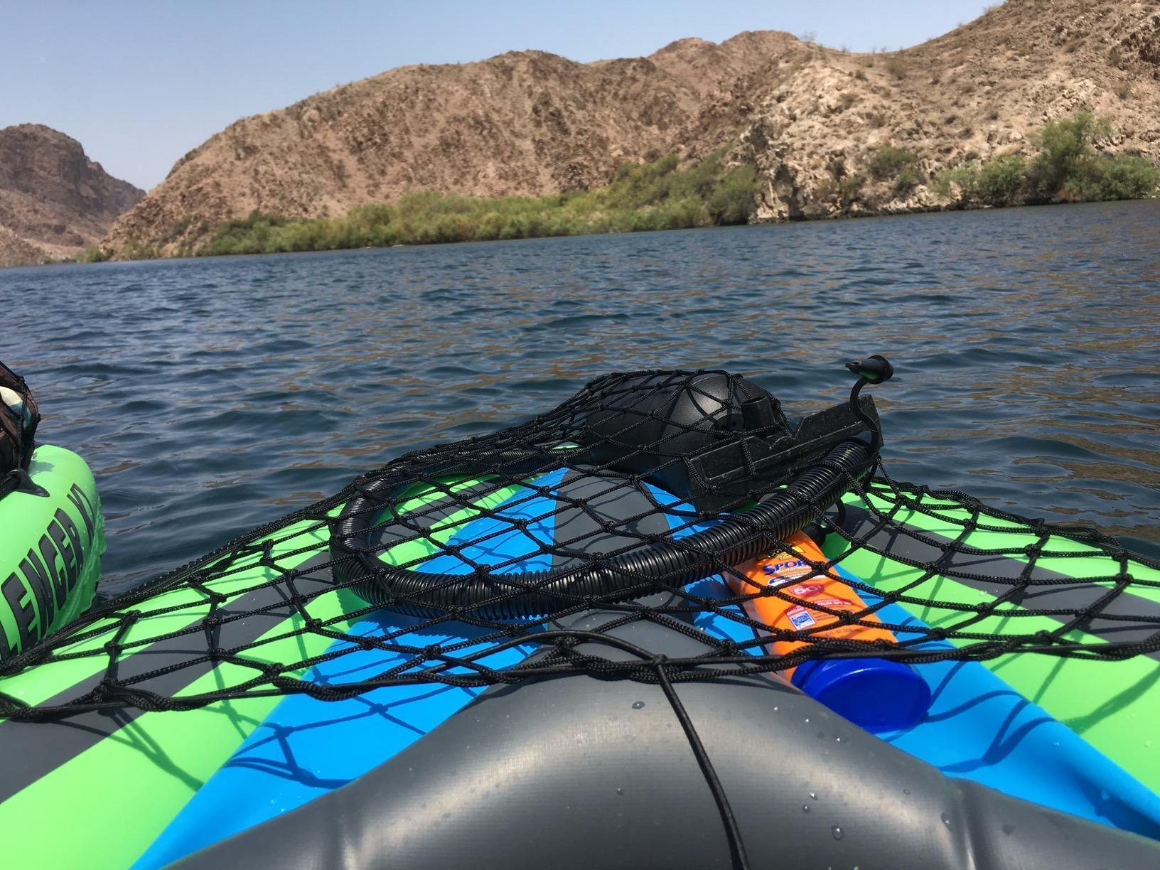 INTEX Challenger Inflatable Kayak Series: Includes Deluxe 86in Kayak Paddles and High-Output Pump - SuperStrong PVC - Adjustable Seat with Backrest - Removable Skeg - Cargo Storage Net customer photo 1