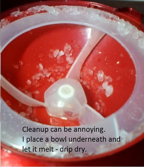 Nostalgia Snow Cone Shaved Ice Machine - Retro Table-Top Slushie Machine Makes 20 Icy Treats - Includes 2 Reusable Plastic Cups & Ice Scoop - Retro Red customer photo 2