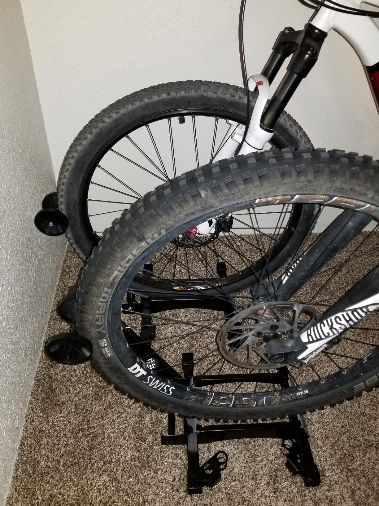 Feedback Sports | Rakk Bike Storage Rack | Freestanding Floor Bicycle Stand | Black customer photo 1