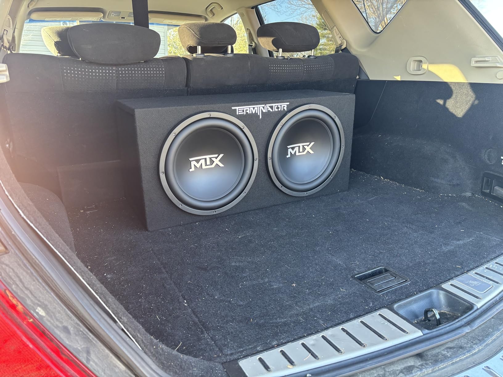 MTX Dual 12-Inch Subwoofers with Loaded Enclosure, 1200W Max Power, 400W RMS, Terminator - Car Audio Subwoofer and Speaker System with Deep Bass Sound customer photo 2
