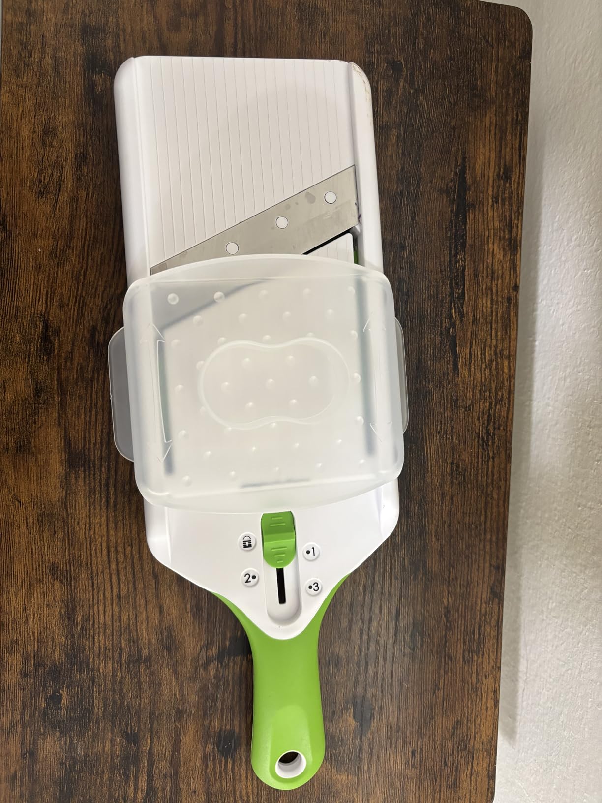 PrepSolutions Adjust-A-Slice Mandoline Slicer, Green - Adjustable Thickness, Perfect for Vegetables, Fruits, and More customer photo 1