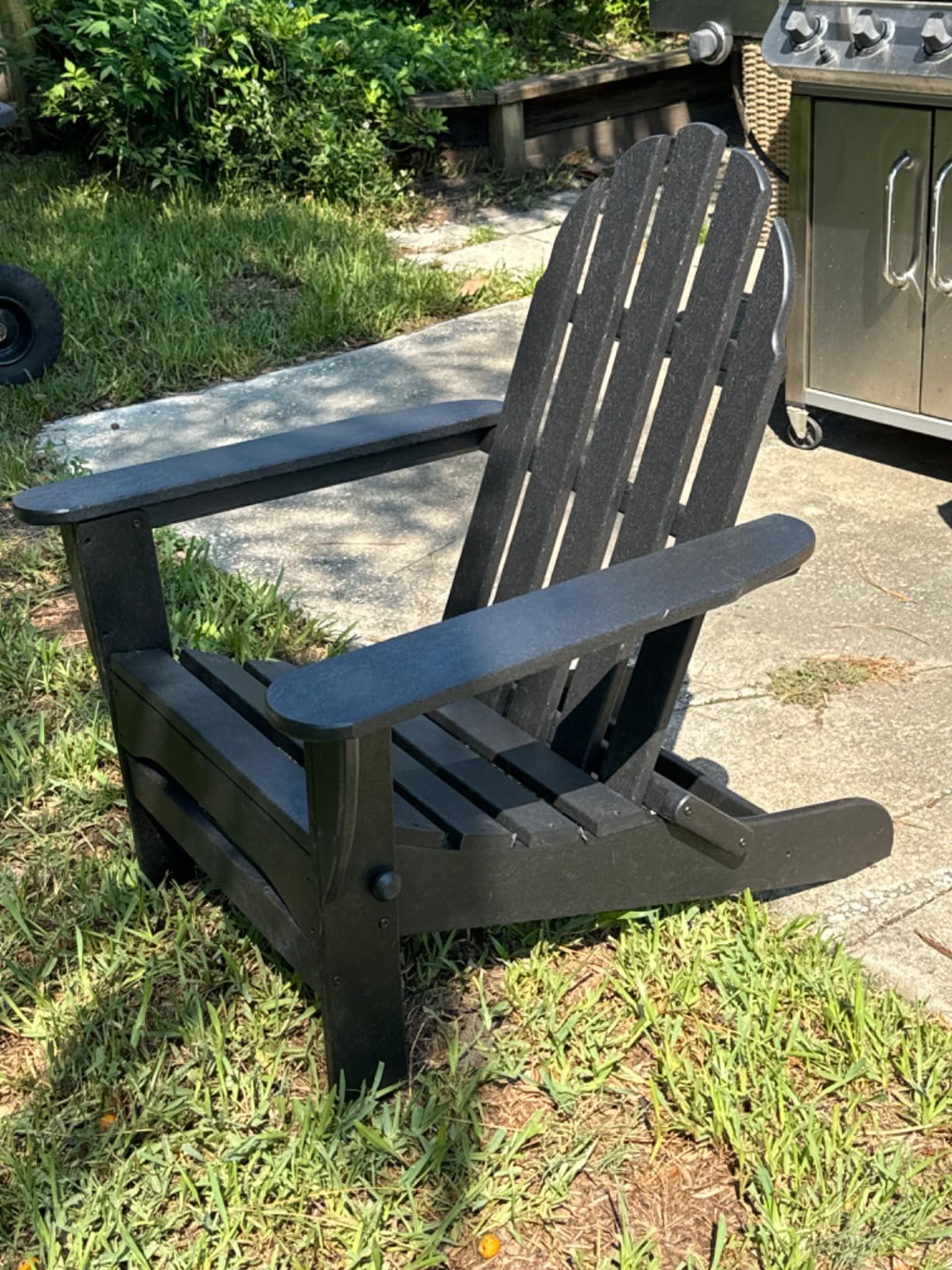 POLYWOOD AD5030WH Classic Folding Adirondack Chair, White customer photo 1