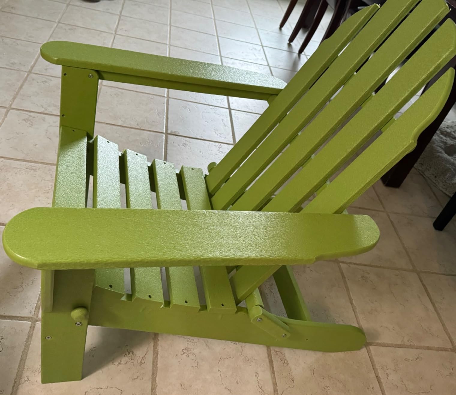 POLYWOOD AD5030WH Classic Folding Adirondack Chair, White customer photo 2