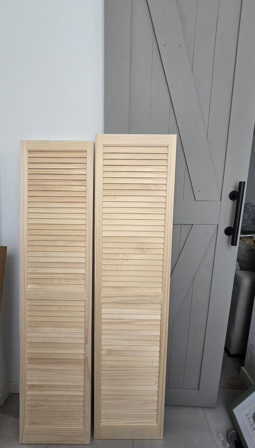 LTL Home Products SHL39 Exterior Solid Wood Louvered Window Shutters, 15