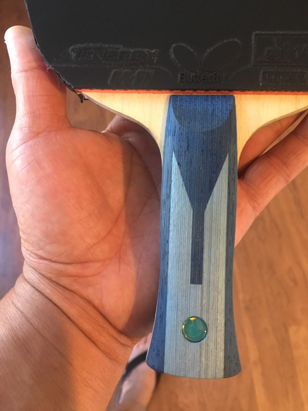 Butterfly Timo Boll ALC Table Tennis Blade - Arylate-Carbon Fiber Blade - Professional Butterfly Table Tennis Blade - Available in AN, FL, and ST handle styles - Made in Japan customer photo 1