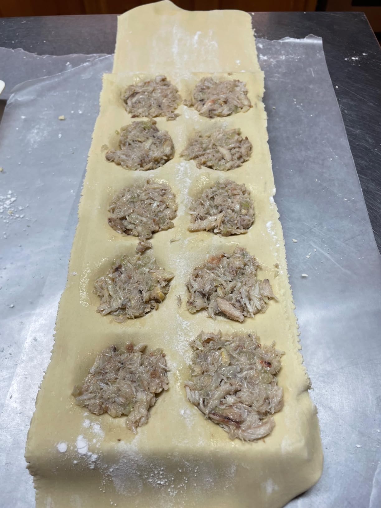 Ravioli Mold with Extra Large 2.5 Inch Squares- Authentic Ravioli Tray & Press, Makes 10 Italian Raviolis at Once, Easy to Use Pasta Cutter Maker Kit, Sturdy Construction Set- Cooking Tool Accessory customer photo 1