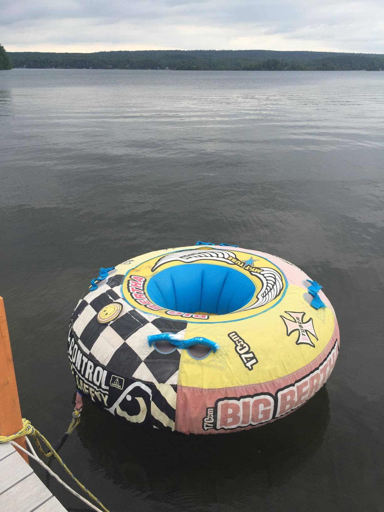 SportsStuff Big Bertha Towable 1-4 Rider Tube for Boating and Water Sports, Kwik-Connect Tow, Double-Stiched Partial Nylon Cover & Patented Speed Safety Valve for Easy Inflating & Deflating customer photo 1