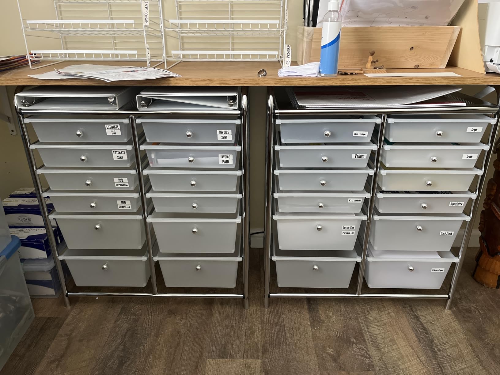 Honey-Can-Do Rolling Storage Cart and Organizer with 12 Plastic Drawers customer photo 1