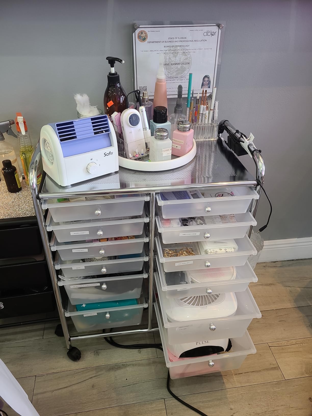 Honey-Can-Do Rolling Storage Cart and Organizer with 12 Plastic Drawers customer photo 2
