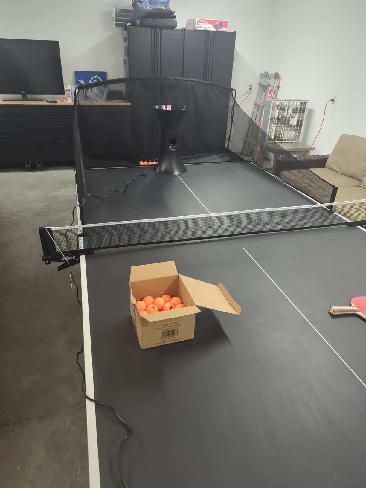 iPong Original Table Tennis Trainer Robot,Black, Orange customer photo 1