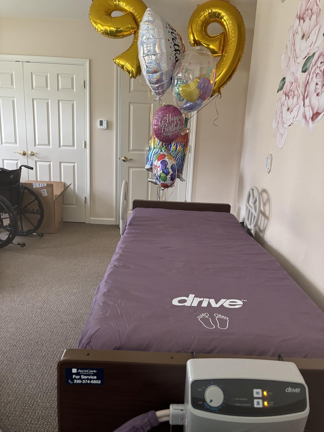 Drive Medical Med-Aire Low Air Loss Mattress Replacement System - Alternating Pressure - Pressure Redistribution Mattress - Moisture Wicking Cover - Home or Facility Use customer photo 1