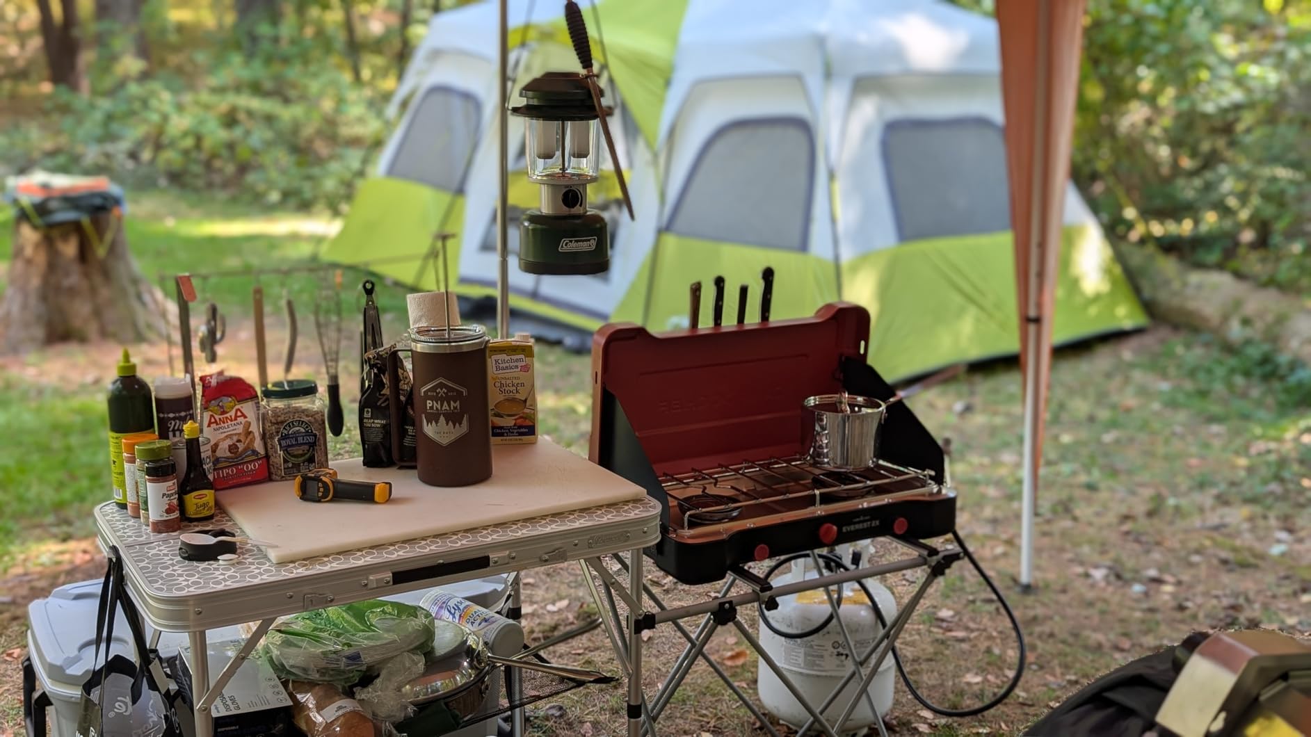 Coleman Pack-Away Portable Camp Kitchen, Outdoor Folding Kitchen with Food Prep Area, Great for Camping, Tailgating, Grilling & More customer photo 1