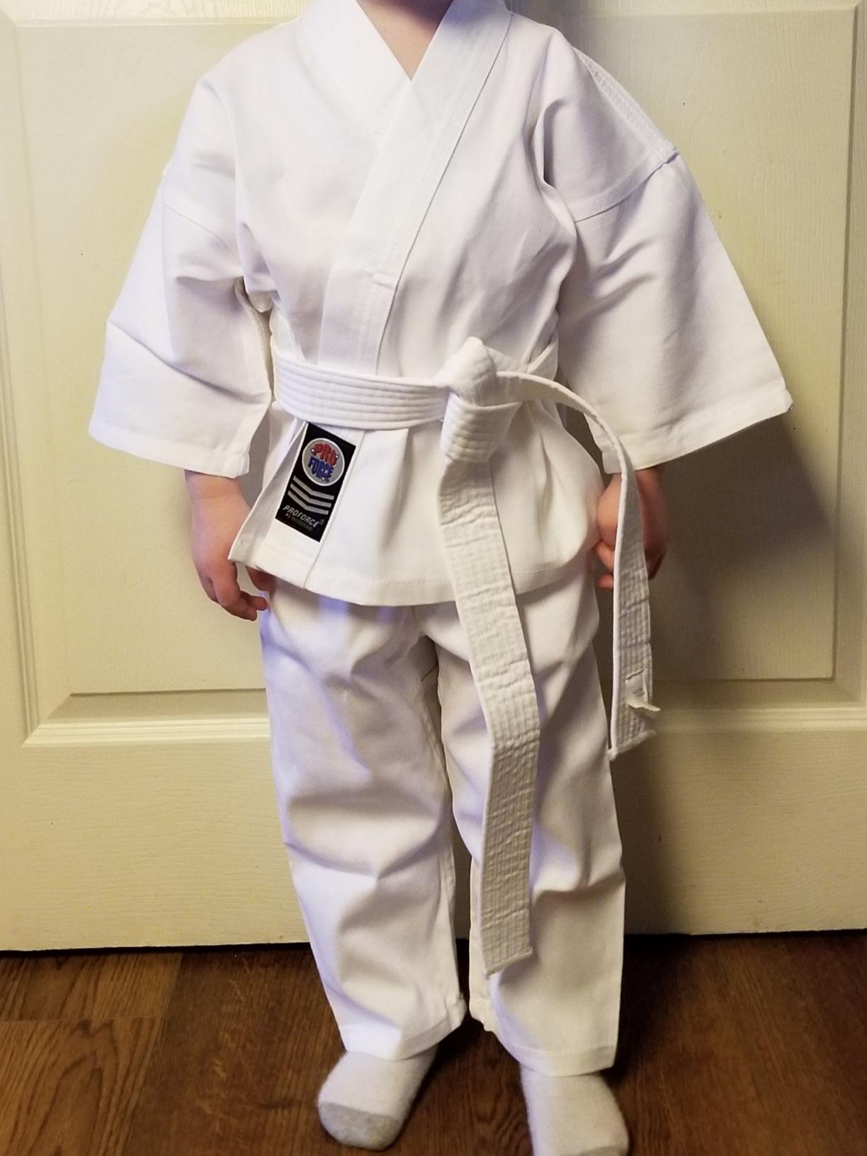 ProForce 6oz. Traditional Karate Uniform Karate Uniform - White customer photo 2