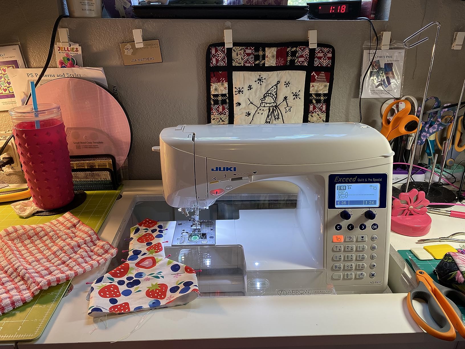 Juki HZL-F600 Computerized Sewing and Quilting Machine customer photo 2