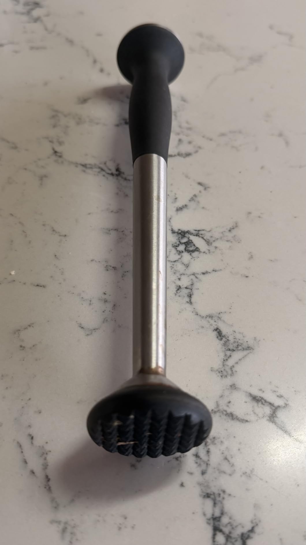 OXO SteeL Muddler with Non-Scratch Nylon Head and Soft Non-Slip Grip, Silver, 9-Inch customer photo 1