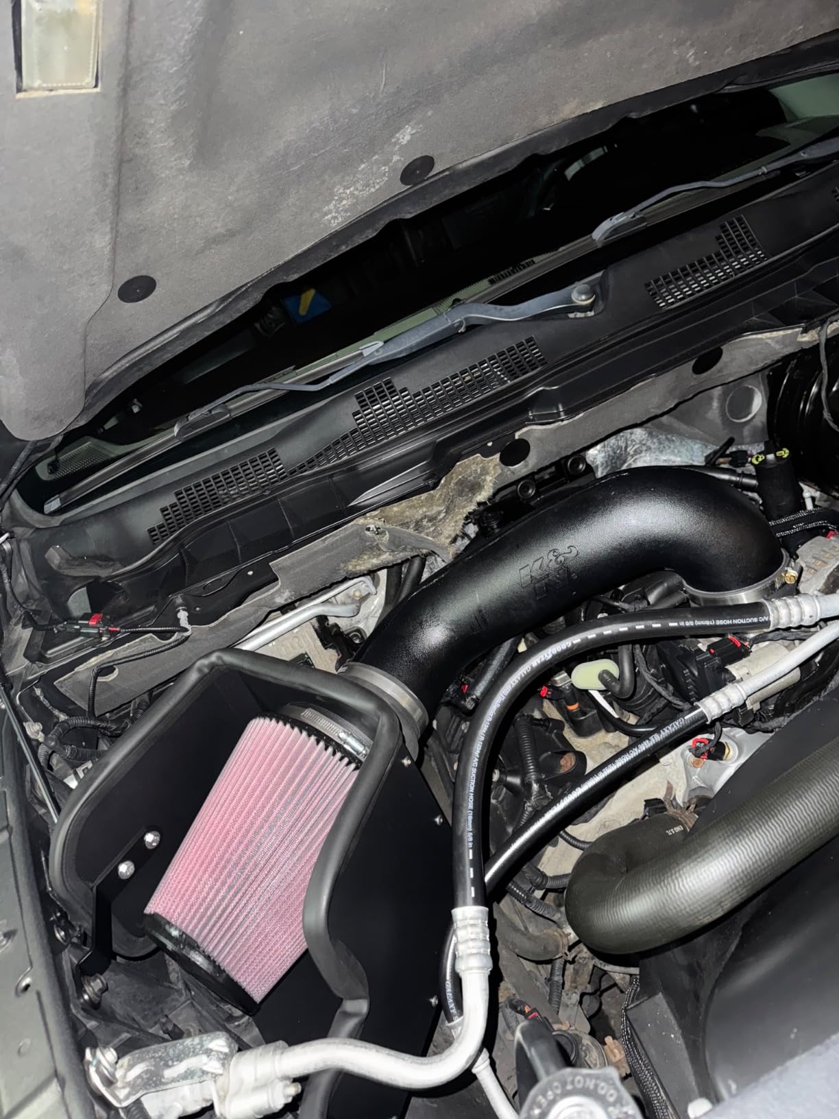 K&N Cold Air Intake System: High-Flow Air Filter, Increase Performance & Towing: Compatible with 2009-2023 RAM/DODGE 1500 Classic, 1500, 2500, 3500, 63-1561 customer photo 1