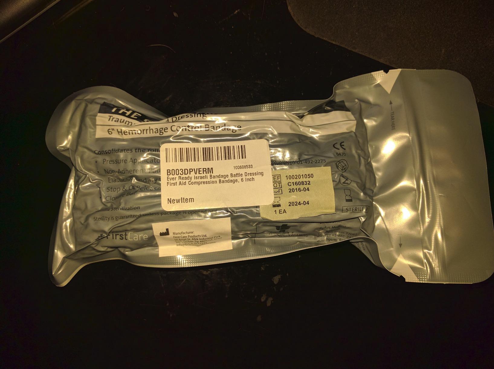 Ever Ready First Aid Israeli Compression Bandage - 6 Inch Tactical Emergency Trauma Dressing for Bleeding Control customer photo 2