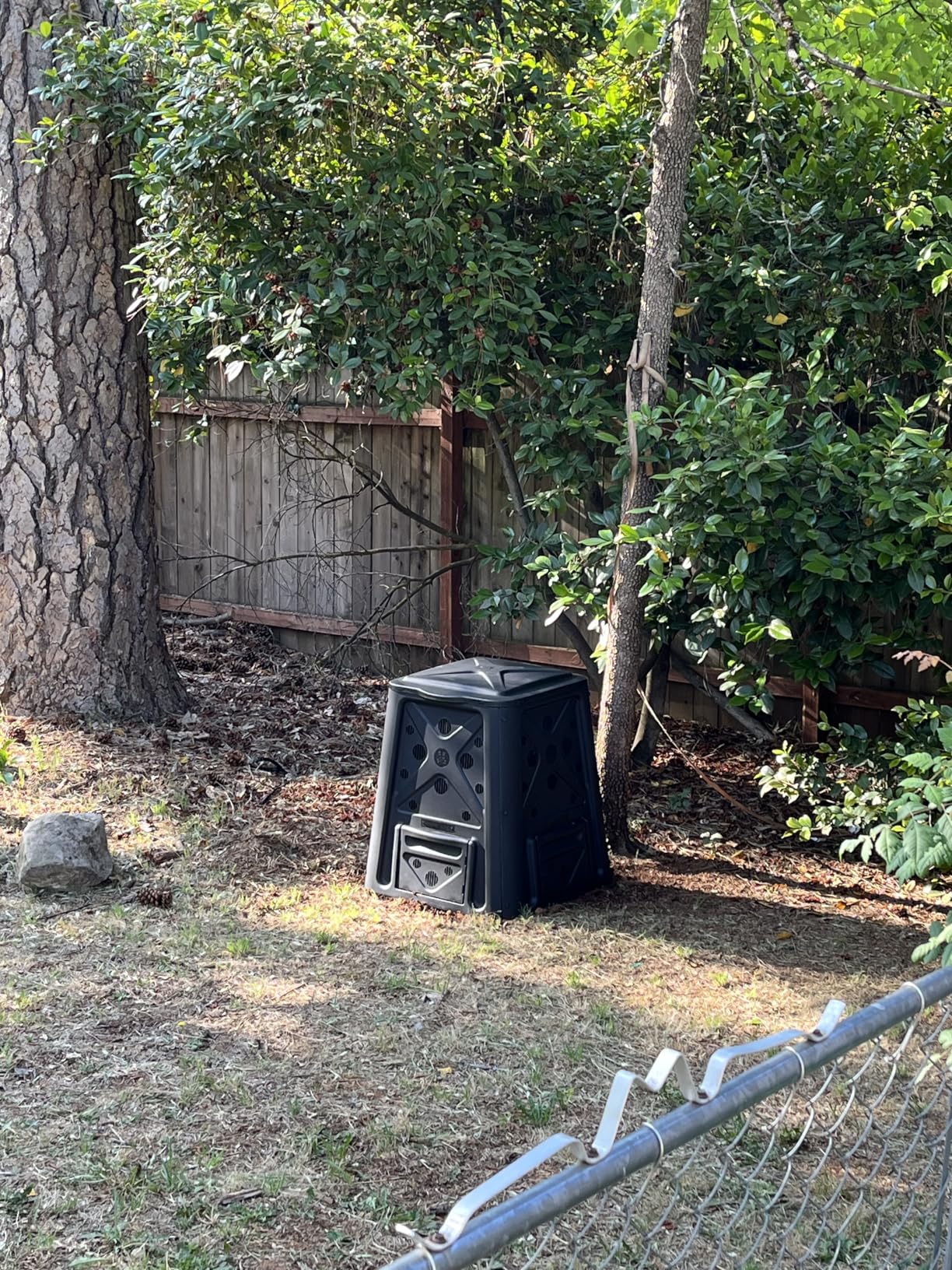 Redmon Outdoor Compost Bin with Lift Off Lid, 4-Door Access & Vent Holes, 65 Gallon, Black - Composting Bin Container for Kitchen Food Waste Recycling customer photo 1