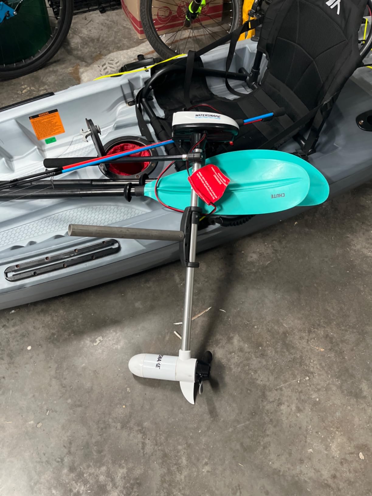 Watersnake T18 ASP - 18 Pound Thrust 12v Electric Saltwater Trolling Motor with Transom Mount customer photo 2