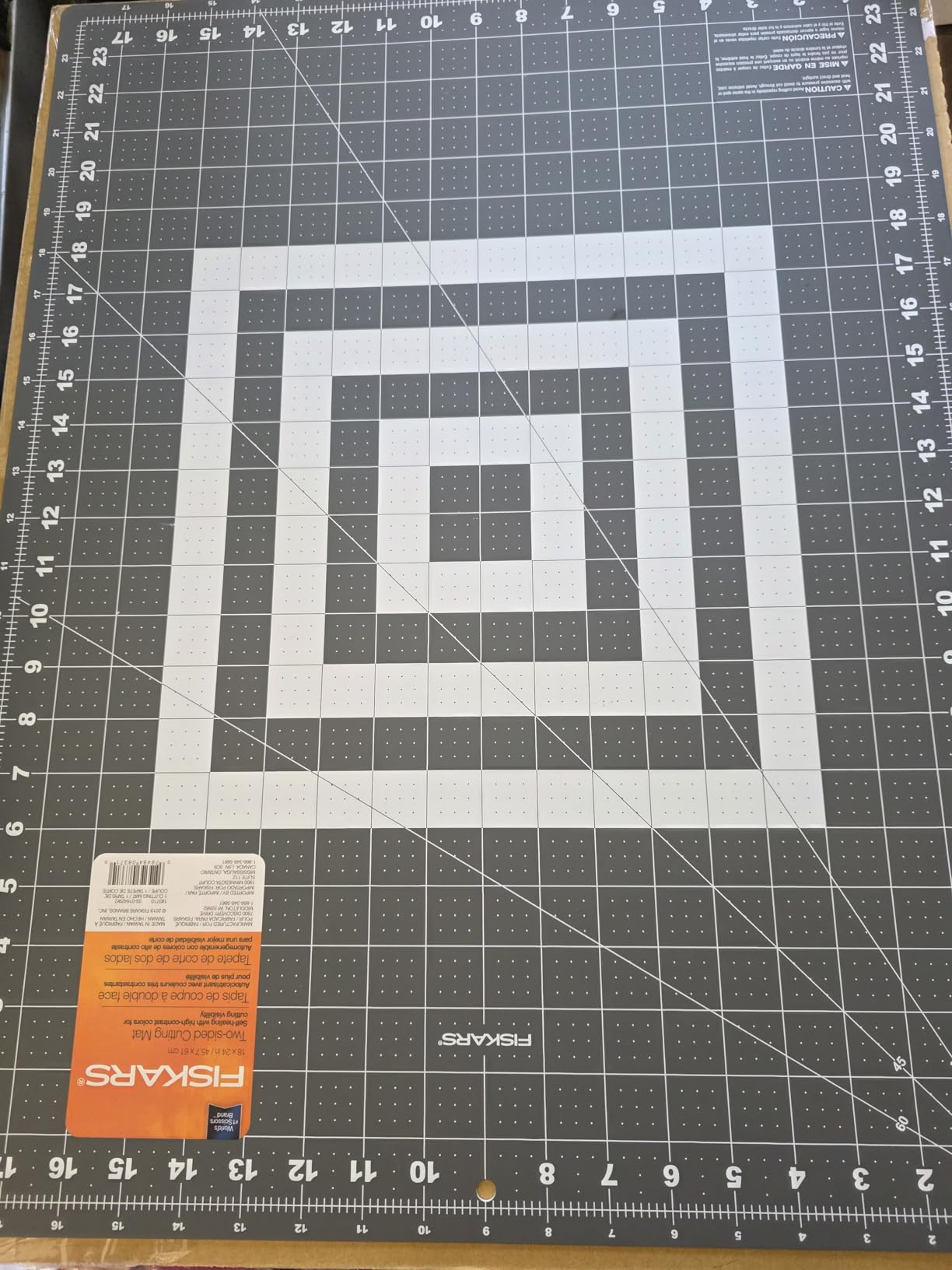 Fiskars Self Healing Cutting Mat for Quilting, Arts and Crafts, 18