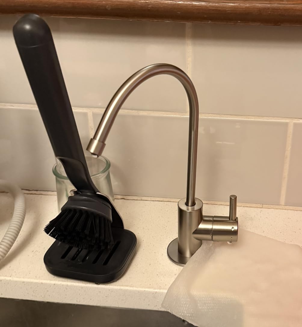 iSpring RCC7, NSF Certified, High Capacity Under Sink 5-Stage Reverse Osmosis Water Filter, RO Drinking System, 75 GPD, Brushed Nickel Faucet, Patented Top-Mounted Faucet Design for Easy Installation customer photo 1