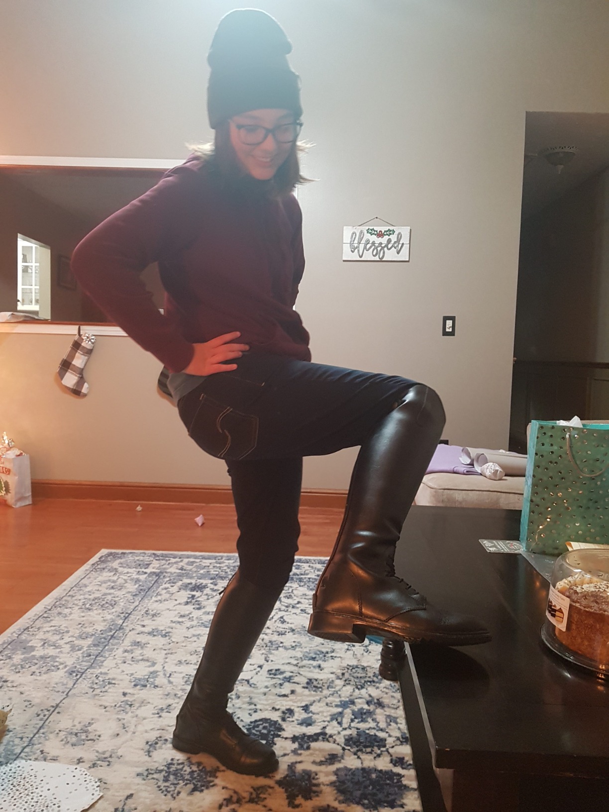 Women's Starter Back Zip Field Boots in Synthetic Leather customer photo 2