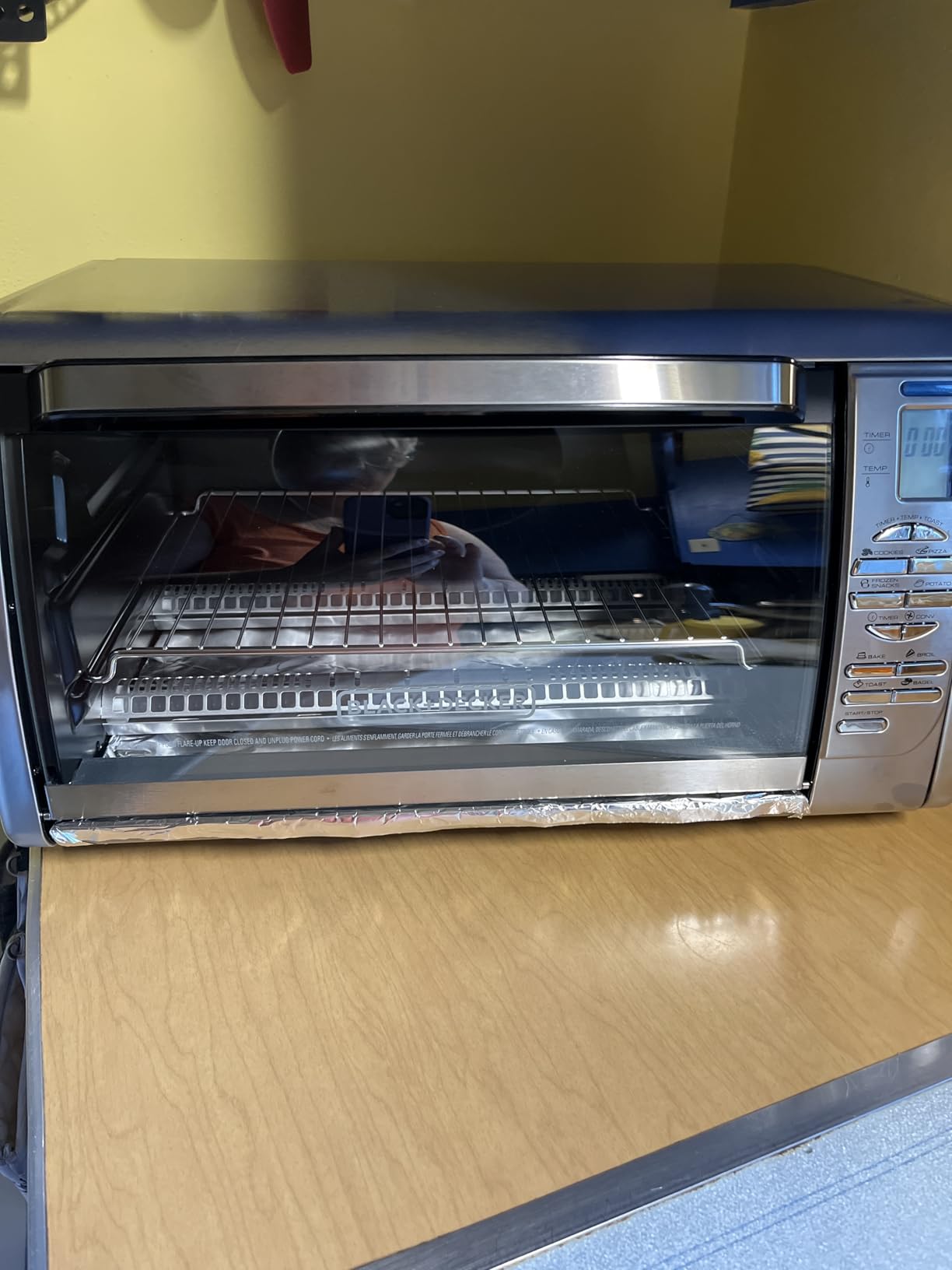 Black+Decker Countertop Convection Toaster Oven, 8 One-touch Cooking Functions, Stainless Steel customer photo 1