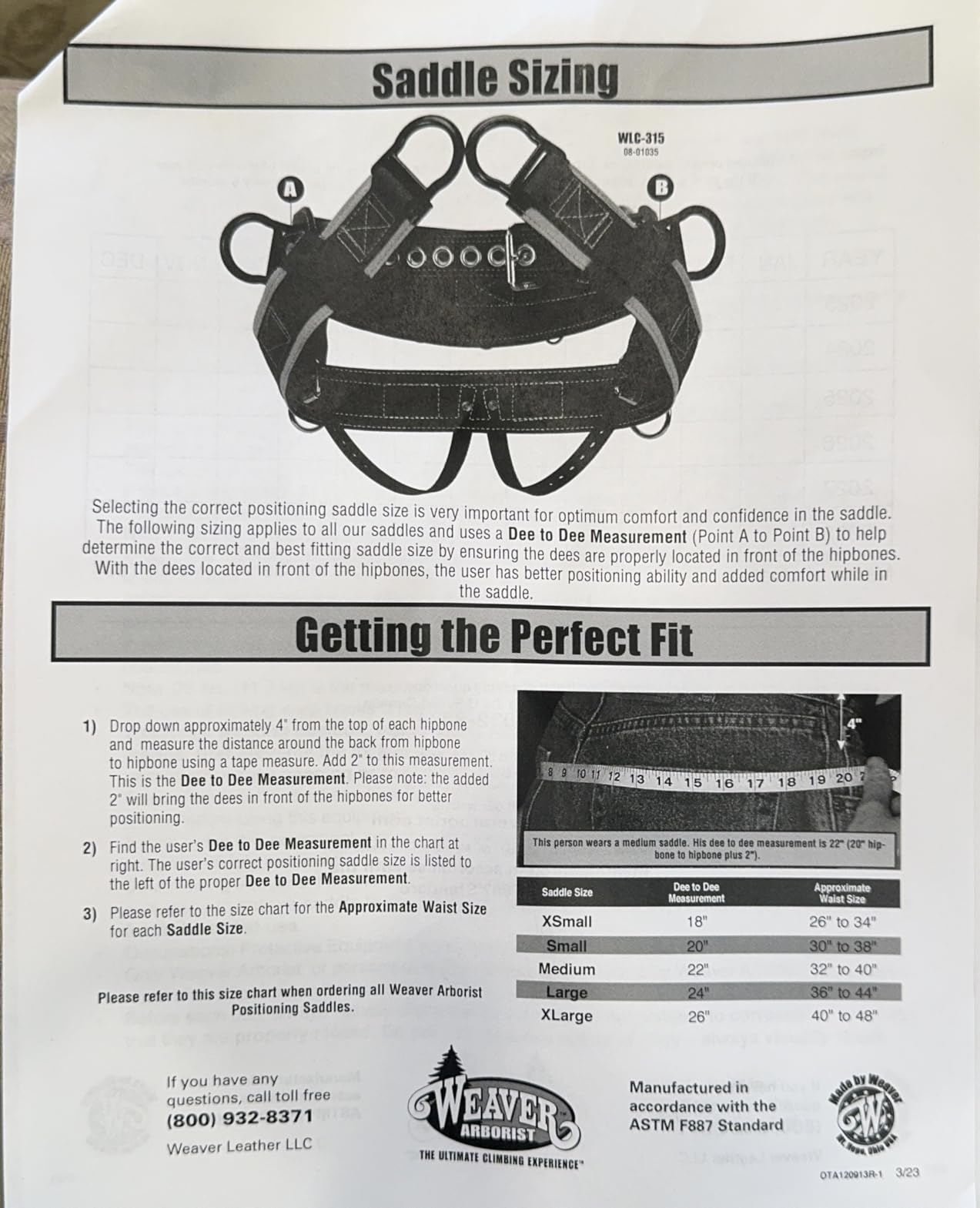 Weaver Leather WLC 315 Saddle with 1